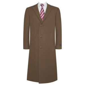 P&L Men‘s Top Coat Premium Wool Blend Overcoat Winter Long Trench Pea Coat For Men