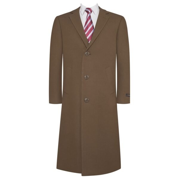 P&L Men‘s Top Coat Premium Wool Blend Overcoat Winter Long Trench Pea Coat For Men