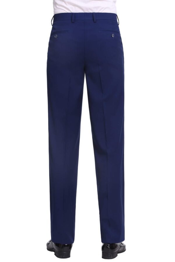 P&L Men's Premium Classic Fit 2 Piece Suit, 2 Button Blazer Jacket & Pants for Big and Tall, Daily Wear, Business & Wedding Cobalt Blue - Image 2