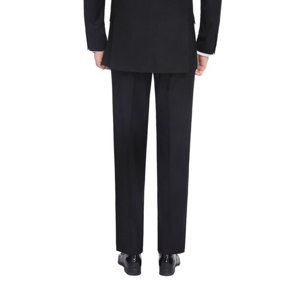P&L Men's Dress Suit Pants - Flat Front Formal Trousers - Suit Separates Classic/Regular Fit Black - Image 6