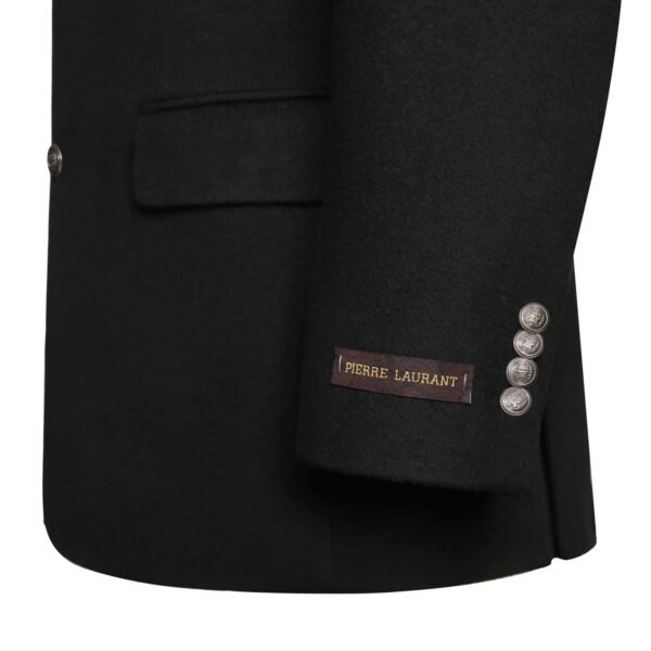 P&L Men's Premium Wool Blend Business Blazer Dress Suit Jacket Black - Image 5