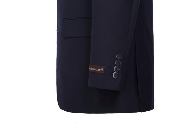 P&L Men's Premium Classic Fit 2 Piece Suit, 2 Button Blazer Jacket & Pants for Big and Tall, Daily Wear, Business & Wedding Navy - Image 5