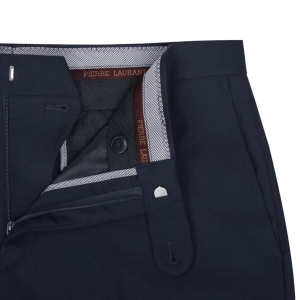 P&L Men's 3 Piece Slim Fit Suit Set Two Buttons Solid Business Party Jacket Vest Pants Dress Suit Navy - Image 2