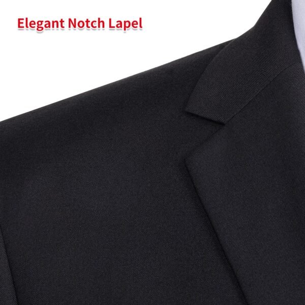 P&L Men's Classic Fit Suit Separates Blazer for Man Suit Jacket Black - Image 3