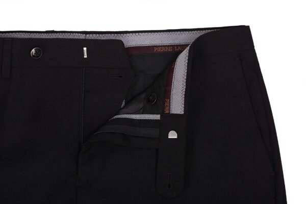 P&L Men's 10-colors Slim Fit Two-piece Single Breasted 2-button Suit Jacket Pants Set,Black,44 Regular / 38 Waist - Image 2