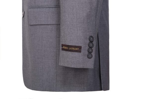 P&L Men's Premium Classic Fit 2 Piece Suit, 2 Button Blazer Jacket & Pants for Big and Tall, Daily Wear, Business & Wedding Grey - Image 4